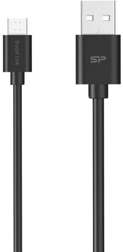 Silicon Power cable microUSB Boost Link 1m, black | SP1M0ASYLK10AB1K