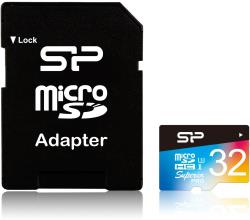 Silicon Power memory card microSDHC 32GB Superior Pro Color U3 + adapter | SP032GBSTHDU3V20SP