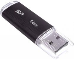 Silicon Power flash drive 64GB Ultima U02, black | SP064GBUF2U02V1K