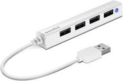Speedlink USB hub Snappy Slim 4-port USB 2.0 Passive, white (SL-140000-WE)