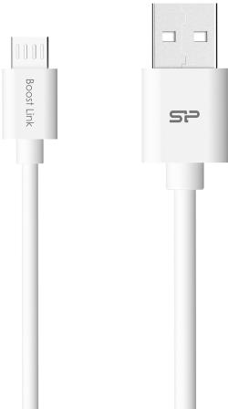 Silicon Power cable microUSB Boost Link 1m, white | SP1M0ASYLK10AB1W