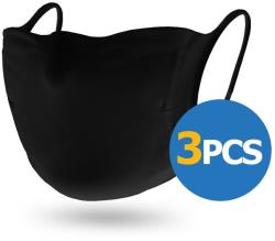FHC reusable face mask 3pcs, black | 5907489641746