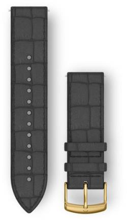 Garmin watch strap Quick Release 20mm, black/alligator | 010-12691-0C
