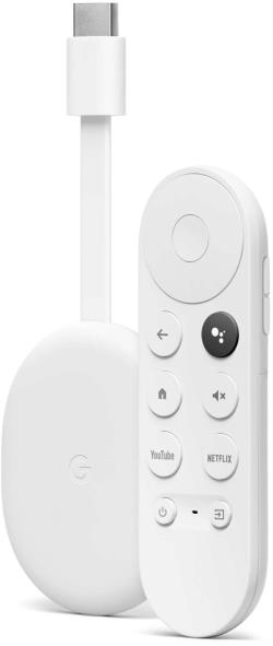 Google Chromecast 4K + Google TV, white | GA01919-DE