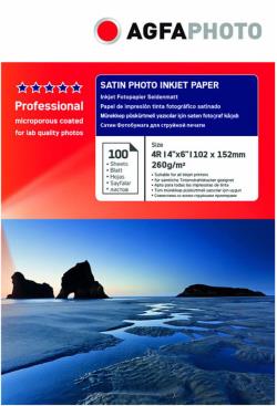 Agfaphoto photo paper 10x15 Professional Satin 260g 100 sheets | AP260100A6SN