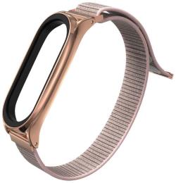 Tech-Protect watch strap Nylon Xiaomi Mi Band 5/6, rose gold | 795787712375