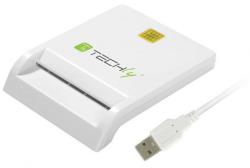 Techly smart card reader USB 2.0, white | 8054529029150