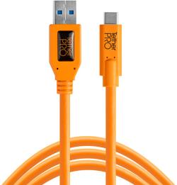 Tether Tools cable USB - USB-C 4.6m, orange | CUC3215-ORG