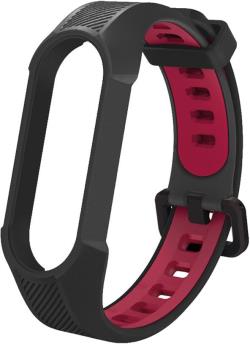 Tech-Protect watch strap Armour Xiaomi Mi Band 5/6, black/red | 6216990211591