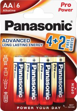 Panasonic Pro Power battery LR6PPG/6B (4+2) | LR6PPG/6BP 4+2F