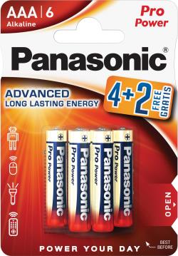 Panasonic Pro Power battery LR03PPG/6B (4+2) | LR03PPG/6BP 4+2F