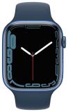 Apple Watch 7 GPS + Cellular 45mm Sport Band, blue/abyss blue (MKJT3EL/A)