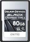Delkin memory card CFexpress 80GB Black Type A