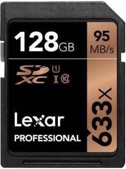Lexar memory card SDXC 128GB Pro 633x U3 V30 95MB/s (open package) | 231756