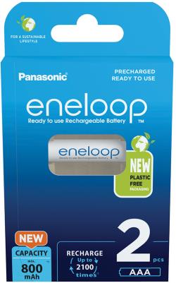 Panasonic eneloop rechargeable battery AAA 800 2BP | BK-4MCDE/2BE