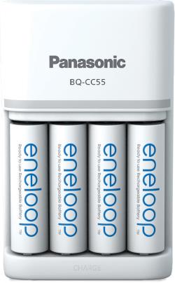 Panasonic eneloop charger BQ-CC55 + 4x2000mAh | K-KJ55MCD40U