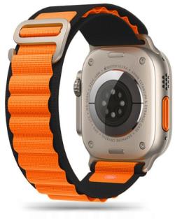 Tech-Protect watch strap Nylon Pro Apple Watch 42/44/45/49mm, black/orange | 9490713930250