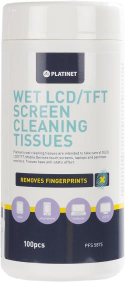 Platinet LCD cleaning wipes PFS5875 100pcs | 42614
