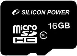 Silicon Power memory card microSDHC 16GB Class 10 | SP016GBSTH010V10