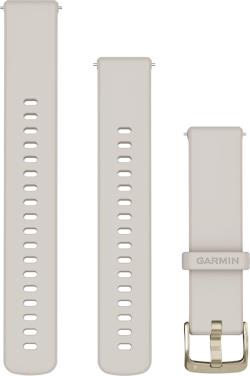 Garmin watch strap Venu 3S 18mm, ivory/gold | 010-13256-04