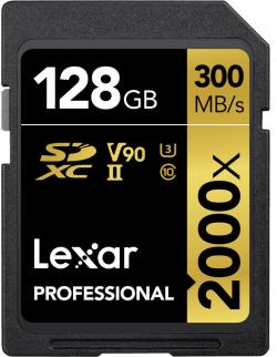 Lexar memory card SDXC 128GB Professional 2000x UHS-II U3 V90 | LSD2000128G-BNNNG