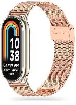 Tech-Protect watch strap MilaneseBand Xiaomi Smart Band 8, rose gold | 9490713935163