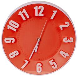 Platinet wall clock, red (42989)