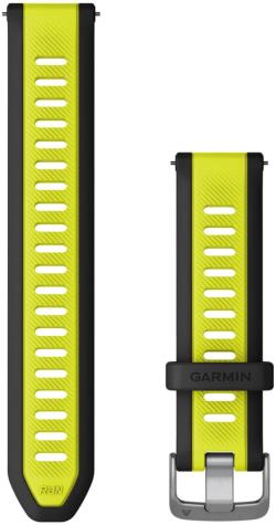 Garmin watch strap Quick Release 20mm, black/yellow | 010-11251-AL