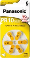 Panasonic hearing aid battery PR10L/6DC