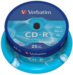 Verbatim CD-R Extra Protection 700MB 52x 25pcs spindle | 43432