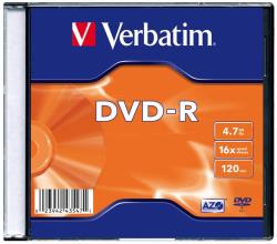 Verbatim DVD-R Matt Silver 4.7GB 16x slim | 023942435471