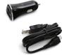 Platinet car charger + cable 2xUSB 3400mA, black (43719)