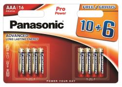 Panasonic Pro Power battery LR03PPG/16B 10+6pcs | LR03PPG/16BW 10+6F