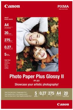 Canon photo paper A4 275g Glossy II 20 lehte (PP-201) | 2311B019