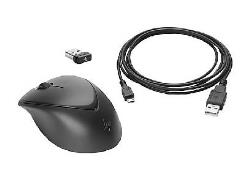 HP Wireless Premium Comfort Mouse, Fingerprint resistant - Black | 1JR31AA#AC3