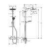 Hansgrohe Crometta S Showerpipe 240 1jet with thermostat 27267000