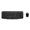 HP 300 Wireless Mouse Keyboard Combo - Black - US ENG