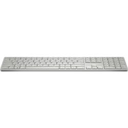 HP 970 Programmable Wireless Keyboard - Backlit - White/Silver - US ENG | 3Z729AA#ABB