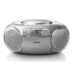 Philips CD Soundmachine AZ127/12 Silver 4W Play MP3-CD, CD and CD-R/RW, FM tuner