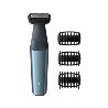 Philips 3000 series showerproof body groomer BG3015/15 Skin friendly shaver 3 click-on combs, 3,5,7 mm 50mins cordless use/1h charge.