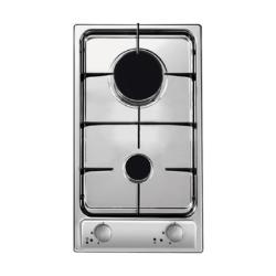 CANDY Gas Domino Hob CDG32/1SPX, 2 cooking zones, Width 29 cm, Inox color
