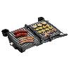 ECG ECGKG100 Contact grill, 2000W, 3 working positions - for scalloping, grilling and BBQ, Inox color