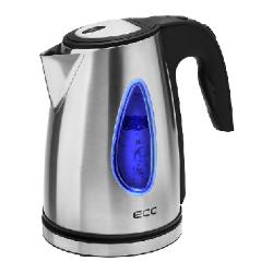 ECG RK 1740 Electric kettle, 1.7 L, 2000 W, Blue light, Stainless steel design | ECGRK1740