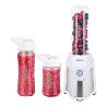 ECG SM 5030 Mix&Go Smoothie maker, 3 mixing container/bottles (2 x 570 ml, 1 x 400 ml), Triple Stainless Steel Blades, 2 thermo sleeves