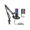 RGB, USB MICROPHONE BUNDLE WITH ARM STAND & SHOCK MOUNT FOR STREAMING FIFINE T669 PRO