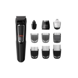 Philips Multigroom series 3000 9-in-1, Face and Hair MG3740/15 9 tools Self-sharpening steel blades Up to 60 min run time Rinseable attachments/Damaged package | MG3740/15?/PACKAGE