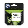 HP 304XL High Capacity Tri-Color Ink Cartridge, 300 pages, for HP DeskJet 2620,2630,2632,2633,3720,3730,3732,3735