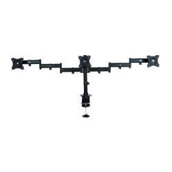 Neomounts by Newstar Select Tilt/Turn/Rotate Triple Desk Mount (clamp) for three 10-27" Monitor Screens, Height Adjustable - Black | NM-D135D3BLAC
