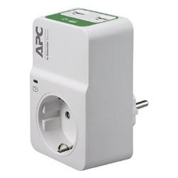 APC Essential SurgeArrest 1 Outlet 230V, 2 Port USB Charger, Germany | PM1WU2-GR