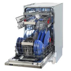 WHIRLPOOL Built-In Dishwasher WSIO3T223PCEX, Energy class E ( old A++), 45 cm, Powerclean PRO, Third basket, 7 programs